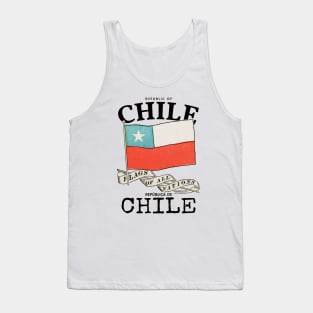 Vintage Chile Country Flag Tank Top